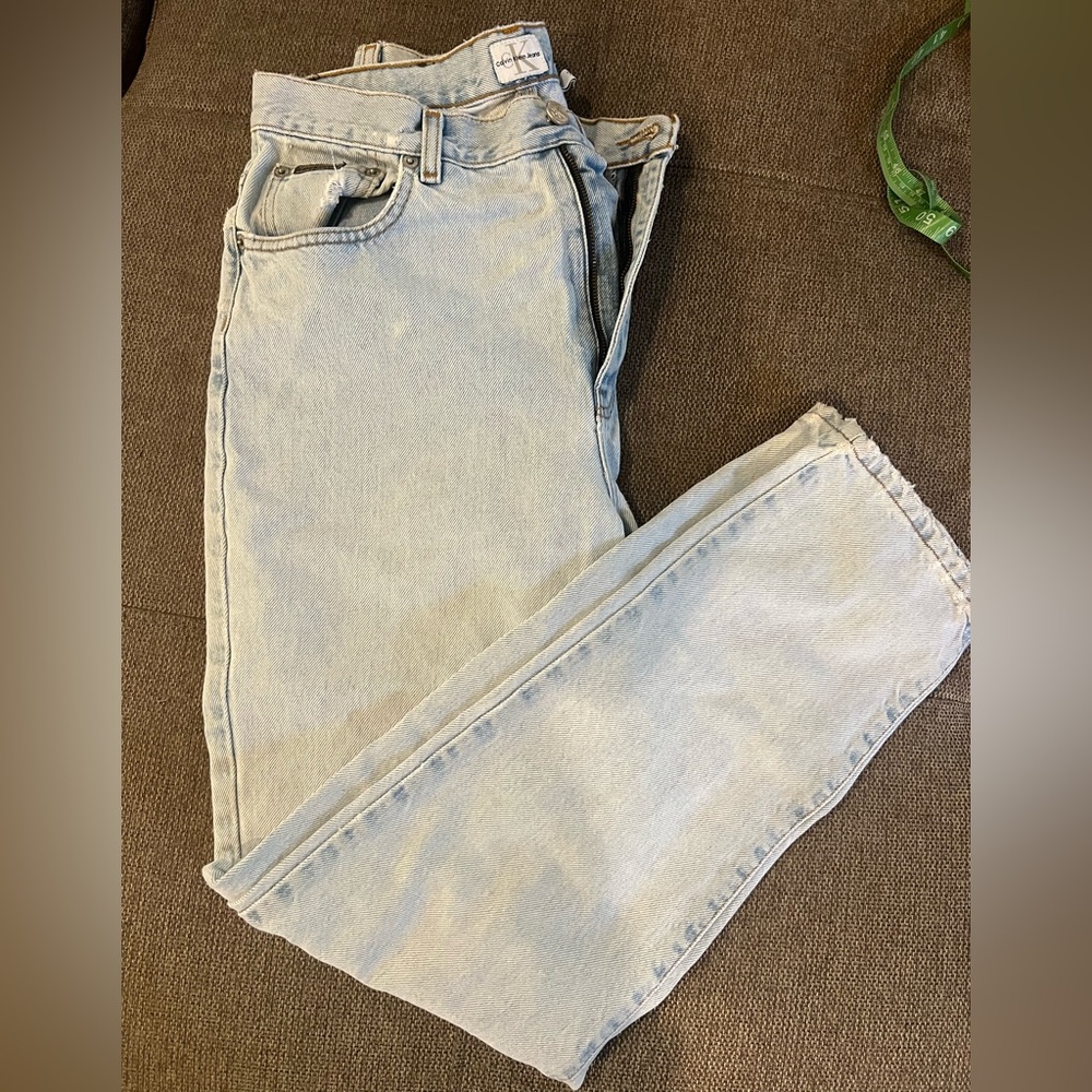 Calvin Klein Light Blue Women's Straight Leg Jeans